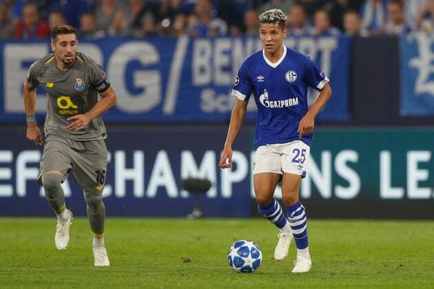 18.09.2018, Fussball, Saison 2018 2019, Champions League, 1. Spieltag - FC Schalke 04 - FC Porto Amine Harit (FC Schalke 04) Gelsenkirchen Veltins Arena NRW Deutschland