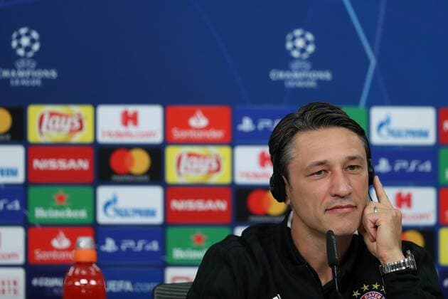 September 18, 2018 - Lisbon, Portugal - Bayern s head coach Niko Kovac from Croatia attends a press conference PK Pressekonferenz on the eve of the UEFA Champions League Group E football match SL Benfica vs Bayern Munich at the Luz stadium in Lisbon, Portugal on September 18, 2018. Bayern Muenchen Training And Press Conference - UEFA Champions League  - ZUMAn230 20180918_zaa_n230_247 Copyright: xPedroxFiuzax
