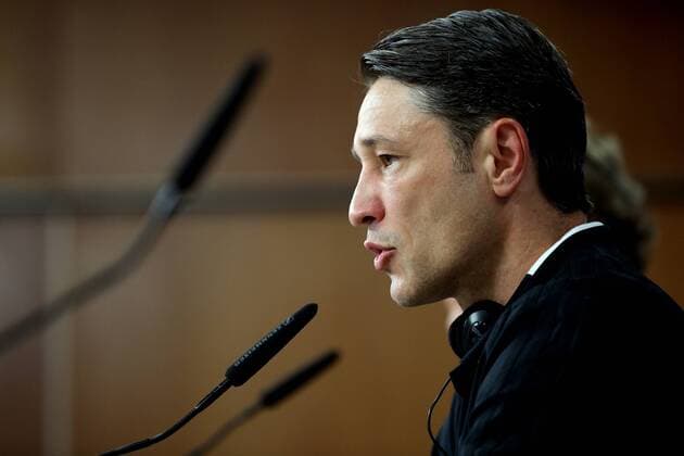 September 18, 2018 - Lisbon, Portugal - Bayern s head coach Niko Kovac from Croatia attends a press conference PK Pressekonferenz on the eve of the UEFA Champions League Group E football match SL Benfica vs Bayern Munich at the Luz stadium in Lisbon, Portugal on September 18, 2018. Bayern Muenchen Training And Press Conference - UEFA Champions League  - ZUMAn230 20180918_zaa_n230_236 Copyright: xPedroxFiuzax