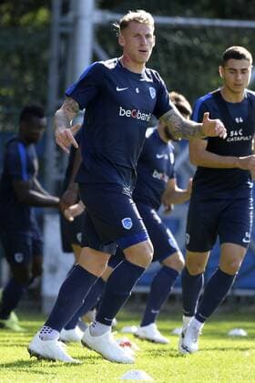 Genk s Sebastien Dewaest pictured during a training session of Belgian soccer team KRC Genk, Wednesday 19 September 2018 in Genk. Tomorrow KRC Genk will meet Swedish club Malmo FF on day one of the UEFA Europa League group stage. YORICKxJANSENS  x05429056x