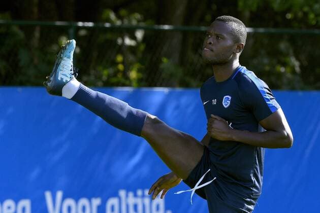 Ally Mbwana Samatta forward of Genk FOOTBALL : Entrainement Genk - Ligue europeenne - 19 09 2018 PhotoNews Panoramic  775219968