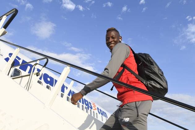 Moussa Djenepo midfielder of Standard Liege FC Sevilla v Standard : Europa League MD-1 PhotoNews  775219974