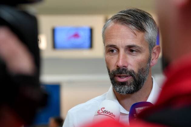 SOCCER - EL, RB Leipzig vs RBS SALZBURG,AUSTRIA,19.SEP.18 - SOCCER - UEFA Europa League, group stage, RasenBallsport Leipzig vs Red Bull Salzburg, departure from Salzburg Airport. Image shows head coach Marco Rose (RBS). GEPAxpictures xFlorianxErtl