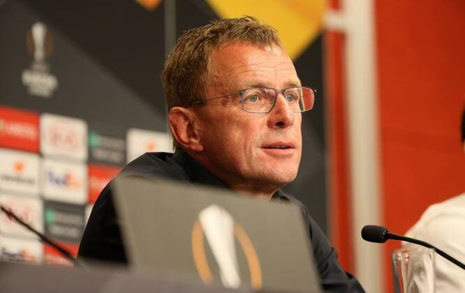 RB Leipzig - Pressekonferenz Fussball Leipzig, 19.09.2018, Red Bull Arena Fußball, Rasenballsport Leipzig, RB Leipzig , Pressekonferenz vor dem Euroleague-Spiel gegen FC Salzburg. , Im Bild: Cheftrainer Ralf Rangnick ,