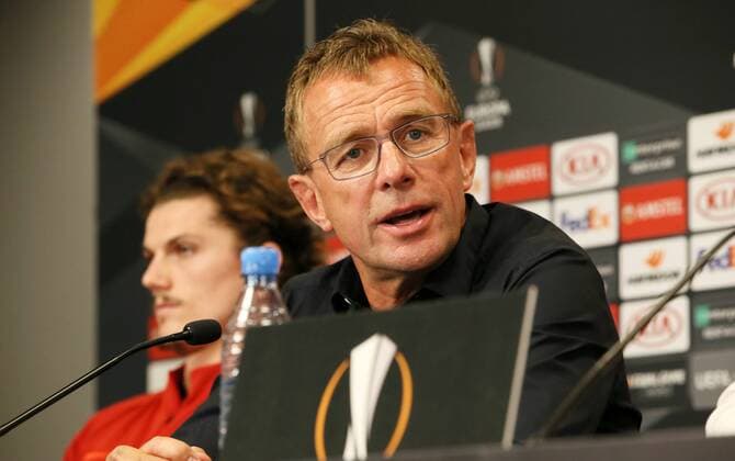 RB Leipzig - Pressekonferenz Fussball Leipzig, 19.09.2018, Red Bull Arena Fußball, Rasenballsport Leipzig, RB Leipzig , Pressekonferenz vor dem Euroleague-Spiel gegen FC Salzburg. , Im Bild: Cheftrainer Ralf Rangnick ,