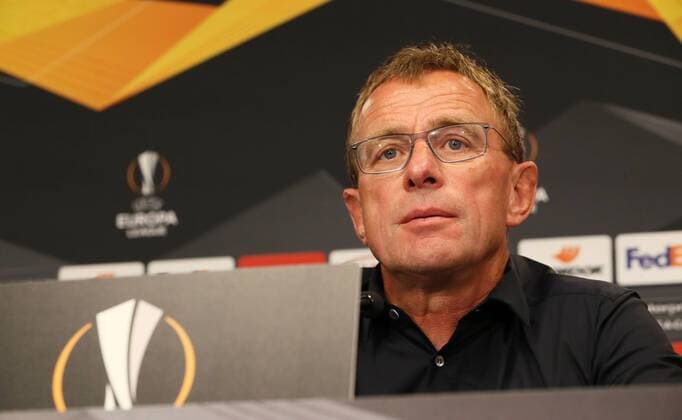 RB Leipzig - Pressekonferenz Fussball Leipzig, 19.09.2018, Red Bull Arena Fußball, Rasenballsport Leipzig, RB Leipzig , Pressekonferenz vor dem Euroleague-Spiel gegen FC Salzburg. , Im Bild: Cheftrainer Ralf Rangnick ,