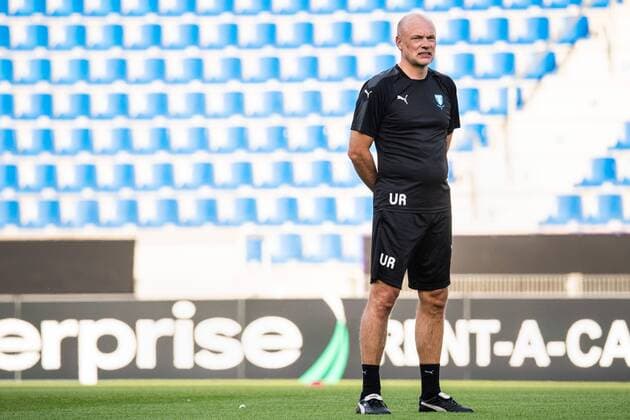 180919 Head coach Uwe Rösler of Malmö FF during a practice and press conference PK Pressekonferenz with Malmö FF ahead of the Europa League match against Genk on September 19, 2018 in Genk. Photo: Ludvig Thunman BILDBYRN kod LT 35537 Copyright: LUDVIGxTHUNMAN BB180919LT064