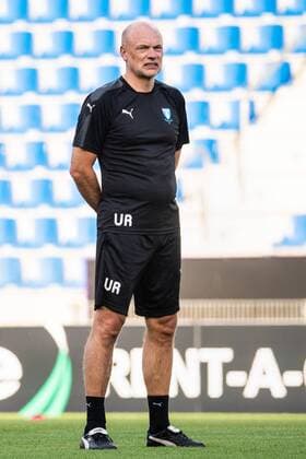 180919 Head coach Uwe Rösler of Malmö FF during a practice and press conference PK Pressekonferenz with Malmö FF ahead of the Europa League match against Genk on September 19, 2018 in Genk. Photo: Ludvig Thunman BILDBYRN kod LT 35537 Copyright: LUDVIGxTHUNMAN BB180919LT065