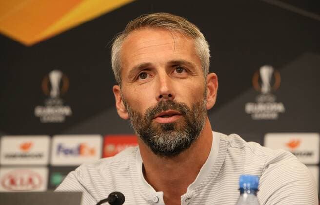 FC Salzburg - Pressekonferenz Fussball Euroleague Leipzig, 19.09.2018, Red Bull Arena, Fußball, FC Salzburg , Pressekonferenz vor dem Euroleague-Spiel bei RB Leipzig. , Im Bild: Trainer Marco Rose ,