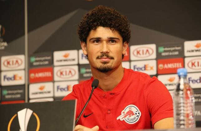 FC Salzburg - Pressekonferenz Fussball Euroleague Leipzig, 19.09.2018, Red Bull Arena, Fußball, FC Salzburg , Pressekonferenz vor dem Euroleague-Spiel bei RB Leipzig. , Im Bild: AndrŽ Ramalho (15, Salzburg) ,