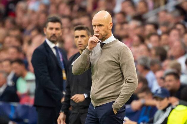 Amsterdam, Netherlands, 19.09.2018, UEFA Champions League - 2018 19 Season, Vorrunde, Gruppenphase - Gruppe E - 1. Spieltag, Ajax Amsterdam - AEK Athen, Trainer Erik ten Hag (Ajax Amsterdam) Schaut ( DeFodi001