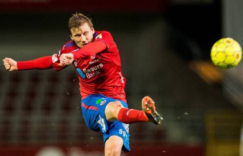 180919 Helsingborgs Andri Runar Bjanason under fotbollsmatchen i Superettan mellan Helsingborg och Brage den 19 september 2018 i Helsingborg. Copyright: PETTERxARVIDSON BB180919PA094