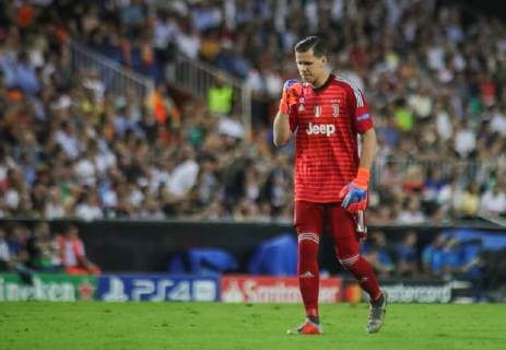 during the football match between Valencia CF and Juventus FC on September 19, 2018 at Mestalla stadium in Valencia, Spain.