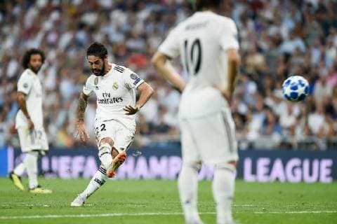 Db Madrid (Spagna) 19 09 2018 - Champions League Real Madrid-Roma foto Daniele Buffa Image nella foto: gol Isco 