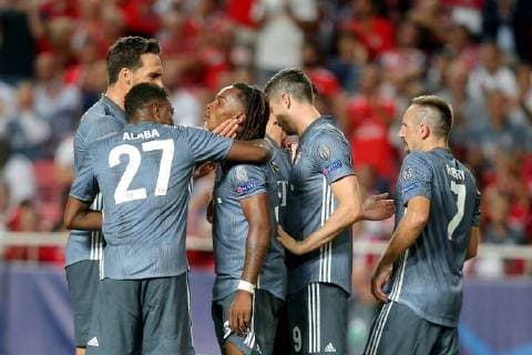 Mats Hummels (FC Bayern Muenchen 5) David Alaba (FC Bayern Muenchen 27) Renato Sanches (FC Bayern Muenchen 35) Robert Lewandowski (FC Bayern Muenchen 9) Franck Ribery (FC Bayern Muenchen 7) nach dem 0:2, Benfica Lissabon vs FC Bayern Muenchen , Fussball, Champions League Gruppenphase, 19.09.2018 Benfica Lissabon vs FC Bayern Muenchen vs , Fussball, Champions League Gruppenphase, 19.09.2018 Lissabon Copyright: xLanger Eibner-Pressefotox EP_HLR