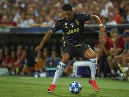 BARCELONA, 19-09-2018. Champions League 2018 2019, date 1. Valencia-Juventus. Cristiano Ronaldo of Juventus after receiving red card during the game Valencia - Juventus Valencia - Juventus  x2477484x