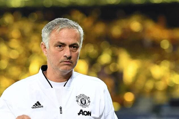 Fussball UEFA Champions League - BSC Young Boys - Manchester United ManU FC Bern, Schweiz, 19.09.2018, Fussball UEFA Champions League, Saison 2018 2019, BSC Young Boys - Manchester United FC, Manchesters Trainer Jose Mourinho. *** Soccer UEFA Champions League BSC Young Boys Manchester United FC Berne Switzerland 19 09 2018 Football UEFA Champions League Season 2018 2019 BSC Young Boys Manchester United FC Manchester manager Jose Mourinho