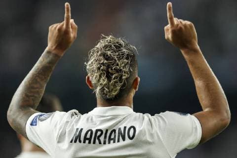 Sport Bilder des Tages Mariano Diaz of Real Madrid during the UEFA Champions League group G match between Real Madrid and AS Roma at the Santiago Bernabeu stadium on September 19, 2018 in Madrid, Spain UEFA Champions League 2018 2019 xVIxVIxImagesx xMauricexvanxSteenxIVx 12174862