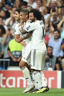 Db Madrid (Spagna) 19 09 2018 - Champions League Real Madrid-Roma foto Daniele Buffa Image nella foto: esultanza gol Mariano Diaz Mejia 