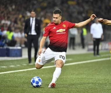 19.09.2018 Bern,Schweiz, Stade de Suisse,Fussball Herren Champions League,Saison 2018 2019 BSC Young Boys - Manchester United ManU Im Bild : 20 Diogo Dalot (Manchester) Aktion Einzelbild