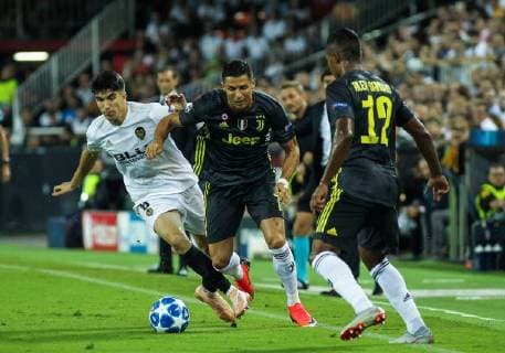 September 19, 2018 - Cristiano Ronaldo of Juventus and in action during the Champions League football match between Valencia and Juventus on September 19, 2018 at Mestalla Stadium in Valencia, Spain. Soccer: Champions League - Valencia v Juventus - ZUMAa181 20180919_zaa_a181_158 Copyright: xAFP7x