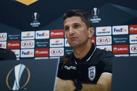 September 19, 2018 - Thessaloniki, Greece - Coach of PAOK FC Razvan Lucescu during a press conference PK Pressekonferenz PAOK FC press conference before the UEFA Europa League group stage first match with Chelsea FC. Greece Soccer Europa League - ZUMAp191 85565698st Copyright: xGiannisxPapanikosx
