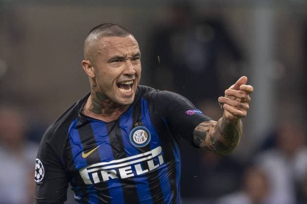 Radja Nainggolan (Inter) during Uefa Champions League Group B match between Inter 2-1 Tottenham Hotspur at Giuseppe Meazza Stadium on September 18, 2018 in Milano, Italy. Noxthirdxpartyxsales  (86093721)