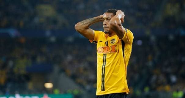 19.09.2018 Stade de Suisse Bern , SCHWEIZ , Saison 2018 2019 Herren Fussball UEFA Champions League Gruppenspiel BSC Young Boys Bern - Manchester United ManU Guillaume Hoarau (Young Boys)