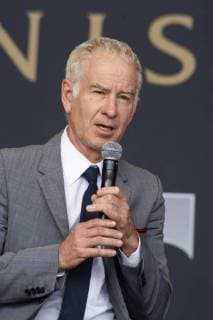 September 19, 2018 - Chicago, IL, U.S - The second annual Laver Cup Championship takes place in Chicago from September 21 -23, 2018. John McEnroe is captain of Team World and Bjorn Borg acts as captain of Team Europe. Some of the best tennis players in the world compete in this new prestigious tournament named after tennis legend Rod Laver. Pictured: John McEnroe taliking at Chicago Welcome Ceremony at the Pritzker Pavillion. The Laver Cup Comes to Chicago - ZUMAh86_ 85581301st Copyright: xKarenxI.xHirschx