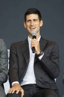 September 19, 2018 - Chicago, IL, U.S - The second annual Laver Cup Championship takes place in Chicago from September 21 -23, 2018. John McEnroe is captain of Team World and Bjorn Borg acts as captain of Team Europe. Some of the best tennis players in the world compete in this new prestigious tournament named after tennis legend Rod Laver. Pictured Novak Djokovic answering questions at the Chicago Welcome Ceremony at the Pritzker Pavillion on September 19th. The Laver Cup Comes to Chicago - ZUMAh86_ 85581407st Copyright: xKarenxI.xHirschx