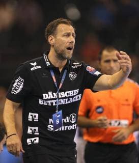 Foto : skeptische Miene bei Maik Machulla ( Flensburg ) Handball Herren Championsleague am Mi. 19.09.2018 Flensburg - HC Zagreb