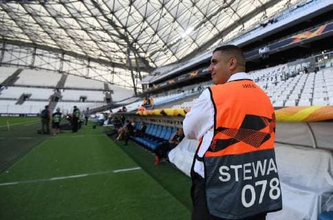 20.09.2018, xjhx, Fussball UEFA Europa League, Olympique Marseille - Eintracht Frankfurt emspor, v.l. Stadionansicht Innenraum, Rasen (DFL DFB REGULATIONS PROHIBIT ANY USE OF PHOTOGRAPHS as IMAGE SEQUENCES and or QUASI-VIDEO) Marseille
