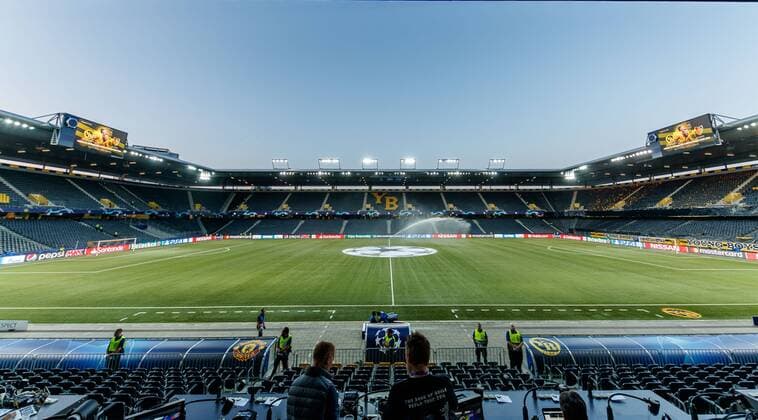 Bern, Schweiz 19.09.2018, UEFA Champions League - 2018 19 Season, Vorrunde, Gruppenphase - Gruppe H - 1. Spieltag, BSC Young Boys - Manchester United ManU Stadion Innenraum ( DeFodi048