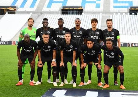 20.09.2018, xjhx, Fussball UEFA Europa League, Olympique Marseille - Eintracht Frankfurt emspor, v.l. teamfoto frankfurt (DFL DFB REGULATIONS PROHIBIT ANY USE OF PHOTOGRAPHS as IMAGE SEQUENCES and or QUASI-VIDEO) Marseille