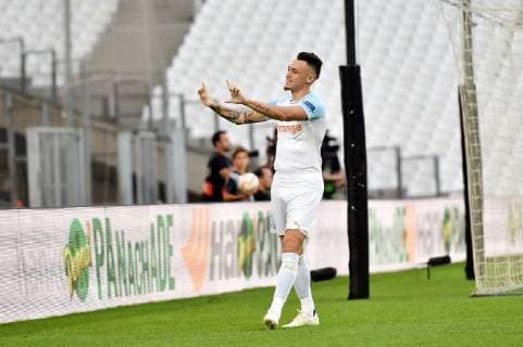 05 LUCAS OCAMPOS (OM) - JOIE FOOTBALL : Marseille vs Eintracht Francfort - Ligue Europa - 20 09 2018 FEP Panoramic 