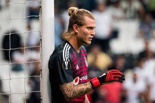 Sport Bilder des Tages Fußball, EL, Besiktas - Sarpsborg 08 180920 Goalkeeper Loris Karius of Besiktas during the Europa League match between Besiktas and Sarpsborg 08 on September 20, 2018 in Istanbul. Photo: Fredrik Varfjell BILDBYRAN kod FV 150142 Copyright: FREDRIKxVARFJELL BB180920FV031