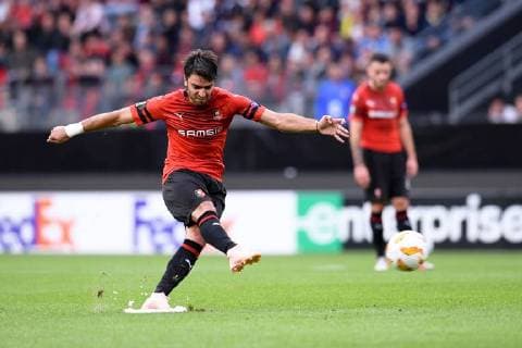 Fußball, EL, Stade Rennes - FK Jablonec 08 CLEMENT GRENIER (REN) FOOTBALL : Rennes vs Jablonec - Ligue Europa - 20 09 2018 FEP Panoramic 