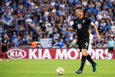 Fußball, EL, KRC Genk - Malmö FF 180920 Markus Rosenberg of Malmö FF in action during the Europa League group stage match between Genk and Malmö FF on September 20, 2018 in Genk. Photo: Ludvig Thunman BILDBYRAN kod LT 35538 Copyright: LUDVIGxTHUNMAN BB180920LT033