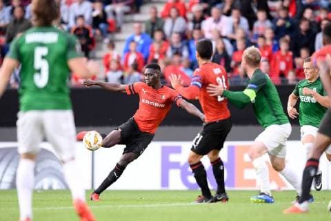 Fußball, EL, Stade Rennes - FK Jablonec 07 ISMAILA SARR (REN) - BUT FOOTBALL : Rennes vs Jablonec - Ligue Europa - 20 09 2018 FEP Panoramic 