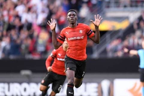 Fußball, EL, Stade Rennes - FK Jablonec 07 ISMAILA SARR (REN) - JOIE FOOTBALL : Rennes vs Jablonec - Ligue Europa - 20 09 2018 FEP Panoramic 