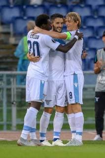 FuÃŸball, EL, Lazio Rom - Apollon Limassol 20th September 2018, Stadio Olimpico, Rome, Italy; UEFA Europa League football, Lazio versus Apollon Limassol; Luis Alberto of Lazio celebrates after scoring his goal in the 14th minute for 1-0  ActionPlus12064014 GiampieroxSposito