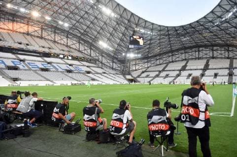Sport Bilder des Tages Fußball, EL, Olympique Marseille - Eintracht Frankfurt ILLUSTRATION - TRIBUNES VIDES - HUIS CLOS - PHOTOGRAPHES FOOTBALL : Marseille vs Eintracht Francfort - Ligue Europa - 20 09 2018 FEP Panoramic 