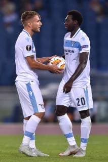 Fußball, EL, Lazio Rom - Apollon Limassol Ciro Immobile, Felipe Caicedo Lazio Roma 20-09-2018 Stadio Olimpico Football Calcio Europa League 2018 2019 Group H Lazio - Apollon Foto Antonietta Baldassarre Insidefoto antoxbalda