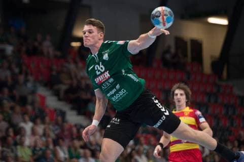 Velux EHF Champions League - Wacker Thun - Riihimäen Cocks Gümligen, 20.09.2018, Handball Velux EHF Champions League, Saison 2018 2019, Wacker Thun - Riihimäen Cocks, Ron Delhees (Wacker)