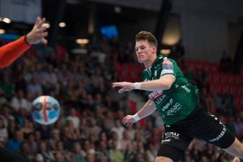 Velux EHF Champions League - Wacker Thun - Riihimäen Cocks Gümligen, 20.09.2018, Handball Velux EHF Champions League, Saison 2018 2019, Wacker Thun - Riihimäen Cocks, Ron Delhees (Wacker)