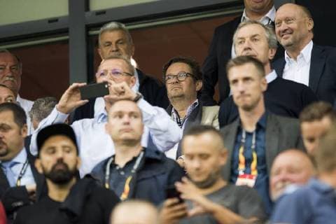 Anderlecht s chairman Marc Coucke is seen at a match between Belgian soccer team RSC Anderlecht and Slovakian club Spartak Trnava, Thursday 20 September 2018 in Trnava, Slovakia, on day one of the UEFA Europa League group stage. JASPERxJACOBS  x05430254x