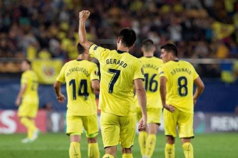 Villarreal s striker Gerard Moreno jubilates a goal during the UEFA Europa League groups phase match between Villarreal and Rangers, at the Ceramica Stadium, in Vila-real, Valencian Community, Spain, 20 September 2018. Villarreal vs. Rangers !ACHTUNG: NUR REDAKTIONELLE NUTZUNG!  Copyright: xDomenechxCastellox VIL04 20180920-636730758623305827