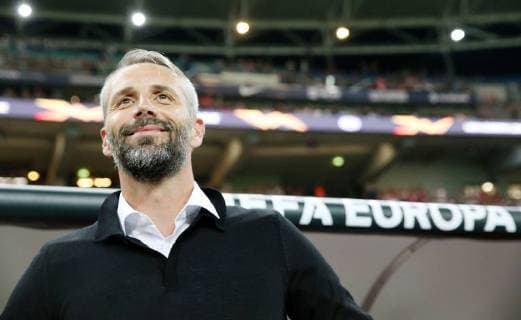 RB Leipzig - Salzburg Fussball Euro League Leipzig, 20.09.2018, Red Bull Arena, Fussball, UEFA Europa League , RB Leipzig (GER) vs. FC Salzburg (AUT) , Im Bild: Trainer Marco Rose (Salzburg) , UEFA Êregulations prohibit any use of photographs as image sequences and or quasi-video. ,