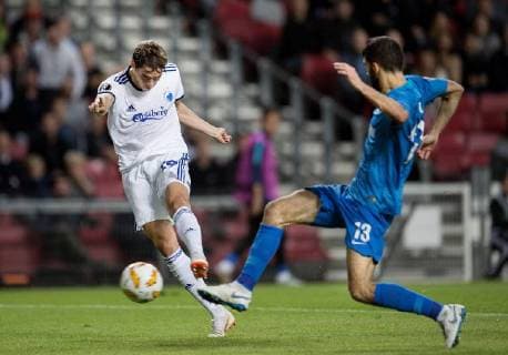 FCKs Robert Skov med stor chance i Europa League kamp mellem FCK-FC Zenit i Telia Parken torsdag den september 2018. , Copenhagen Denmark  Copyright: Scanpix LiselottexSabroex COP101 spdk20180920-215526-L