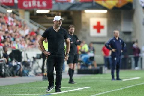 Fußball, EL, Slavia Prag - Girondins Bordeaux PRAGUE 20.09.2018 PILKA NOZNA FOOTBALL LIGA EUROPY - UEFA EUROPA LEAGUE SLAVIA PRAHA - GIRONDINS BORDEAUX NZ. JINDRICH TRPISOVSKY TRENER HEAD COACH (SLAVIA) FOT. MICHAL CHWIEDUK FOKUSMEDIA.COM.PL NEWSPIX.PL --- Newspix.pl FRANCE OUT!  180920CHW027